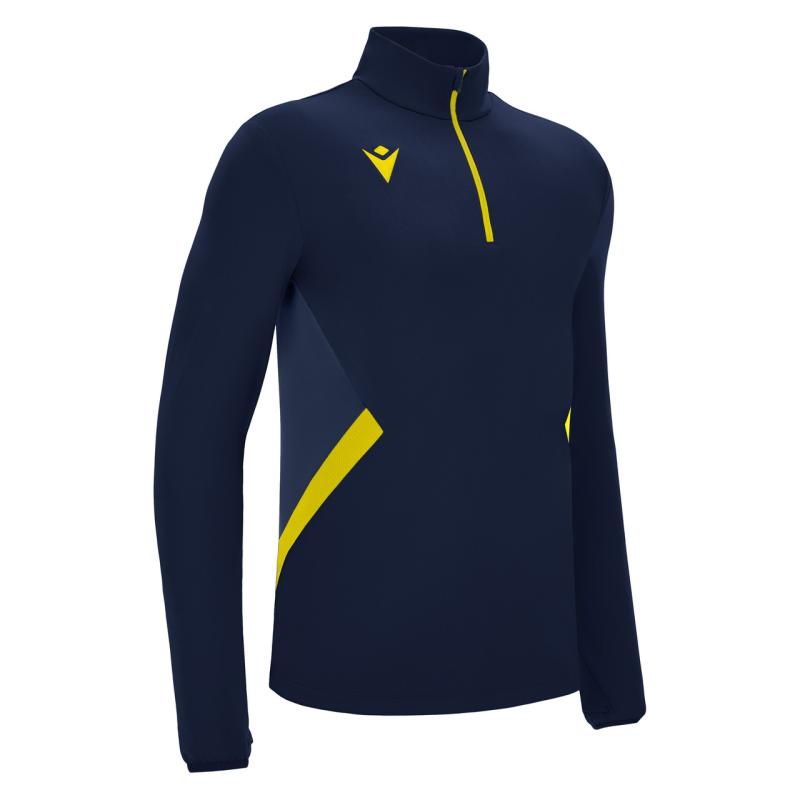 Sudadera PIAVE marino amarillo entreno jugador C.F.RIPOLLET