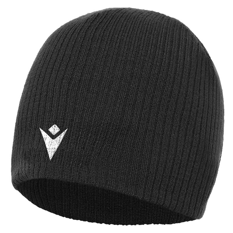 Gorra METEL lana negra Rugby Badalona