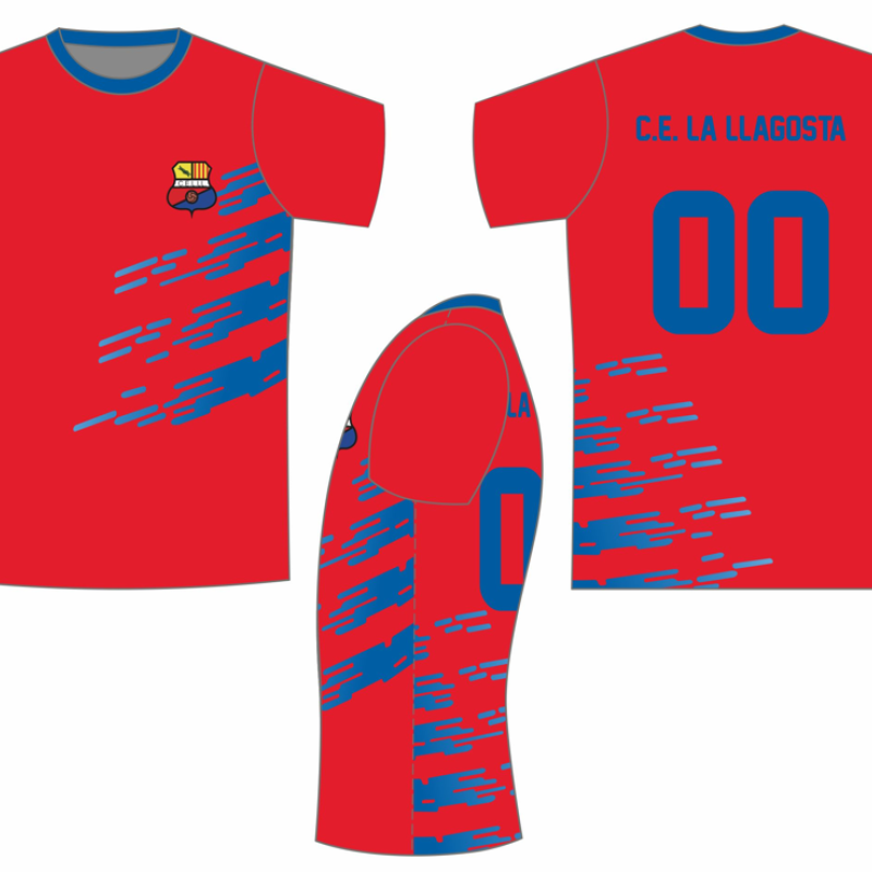 Camiseta PARTIDO jugador roja C.E.LA LLAGOSTA